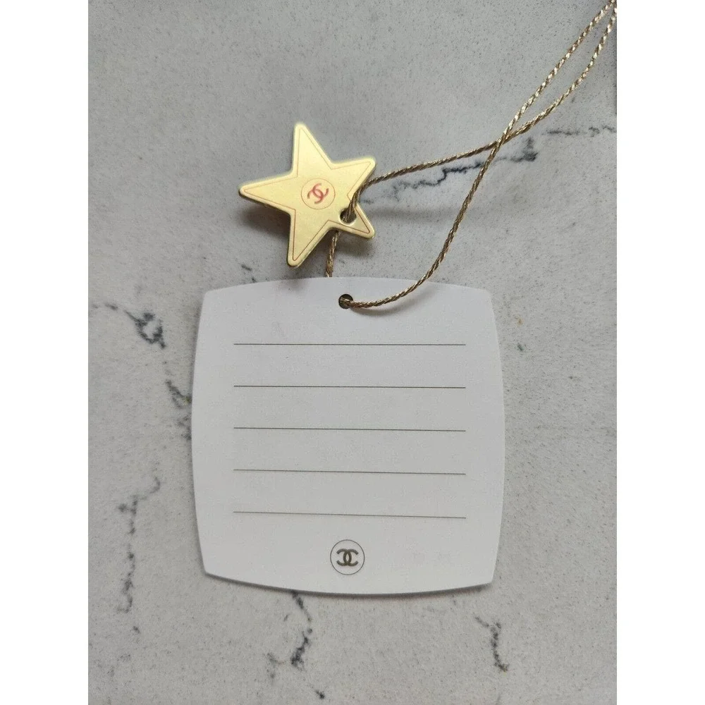 NIB Chanel Small Paper Logo Label Tags Set of 4